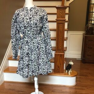 boden susannah jersey shirt dress | Dresses | Boden Navy Blue And Red Polka Dot Long Sleeve Midi Bloom 11-07-23